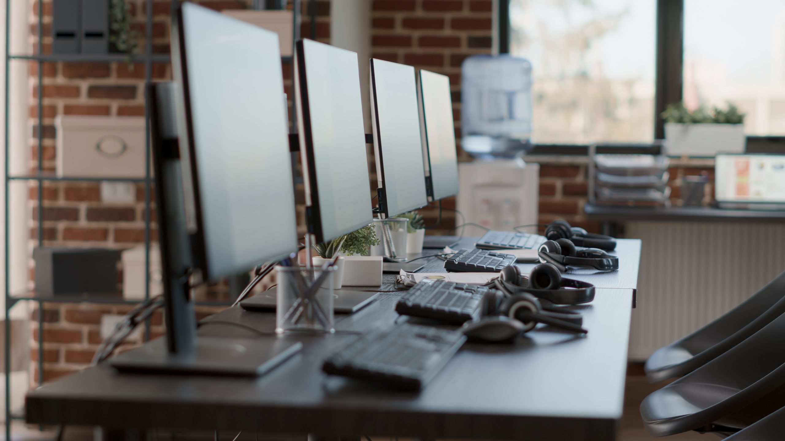 Professional Services Desk with multiple computer stations